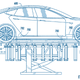 from Tesla’s battery swap patent, No US2016/0107619 A1